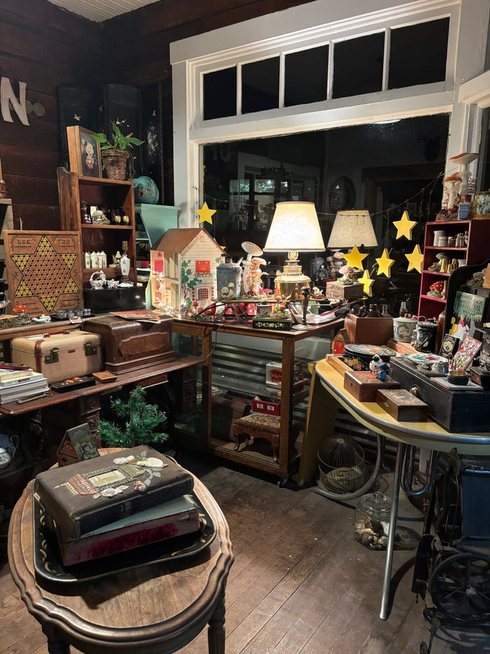 Vintage cherry toothpaste porcelain box